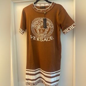 Brown MIDI Versace dress